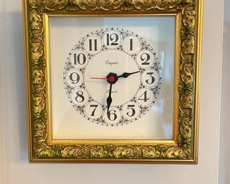 Empire quartz clock,  7.5" x 7.5"x 2",  was $28, NOW $18