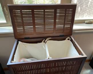 Additional view of bamboo hamper ~