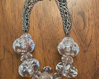 Crystal necklace,  $14