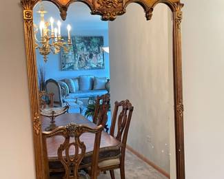 Gold gild wall mirror, 51"H x 31"W,  was $145, NOW $99