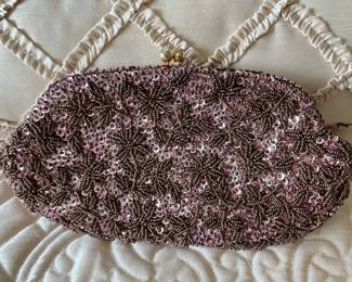 Beaded clutch,  was $24, NOW $14