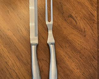 Carving knife & meat fork,  was $12, NOW $8