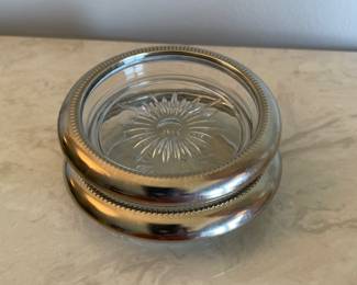 Pair of silverplate ashtrays,  was $8, NOW $5