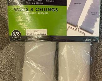 2 Paint rollers, 3/8 nap, $4