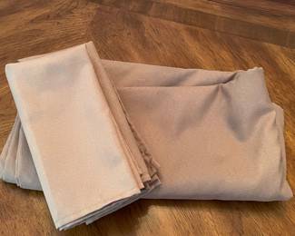 Beige tablecloth w/ 5 napkins,  was $14, NOW $9
