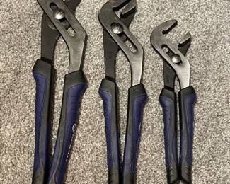 Set of 3 tongue & groove pliers,  was $12, NOW $8