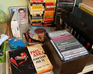 Record, cd’s and 8 track tapes