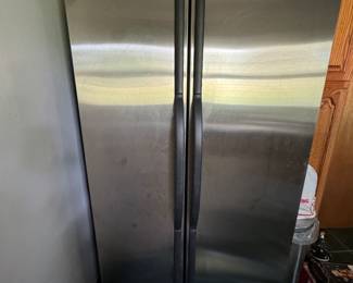 Stainless refrigerator side by side