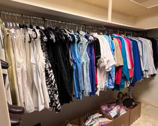 ~Women’s Clothing: A lovely woman’s closet full of a great finds and everyday staples.. Just in time for Winter- a GORGEOUS Vintage Full Length Sable Coat from Neiman Marcus! Other great Items with names like Diane Von Furstenberg, Rose Taft, Neiman Marcus, Halston, Johnny Was, St John Couture, Bob Mackie, Albert Nipon, Liz Claiborne, Philippe Marques, Mita, Basler, Eileen Fisher, Karen Scott, San Remo, Jennifer Roberts, Jack Bryan, Chico’s, Draper’s & Damon’s, Gump’s, Toula, Doncaster, Pendleton to Coldwater Creek.. (Size 16/18ish or L/XL).. Shoes from Stuart Weitzman, Cole Haan, Evan Picone to Keds.. (Size 11ish).. Some really great brand names to add to your own wardrobe!