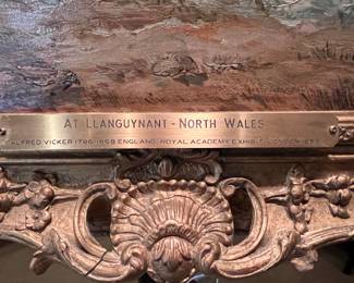 ‘At Llanguynant, North Wales’ Original oil on Canvas by Alfred Vickers- highly important Victorian painter of landscapes..