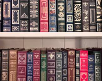 Franklin Mintand other  Leather bound Books..