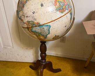 World globe on stand 