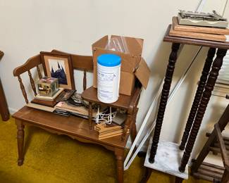 Telephone bench 
Plant stand 