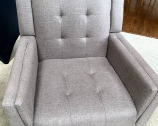 Grey  sleek chair 