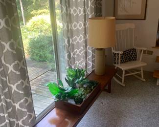 Living Room 
Long MCM bench with wooden plant box by Torbjorn Afdal for Bruksbo Norway