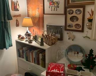 Laundry Room 
Artwork, pottery, Christmas 