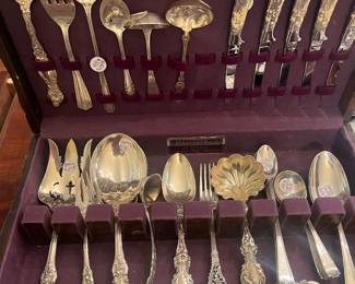 Different patterns sterling flatware