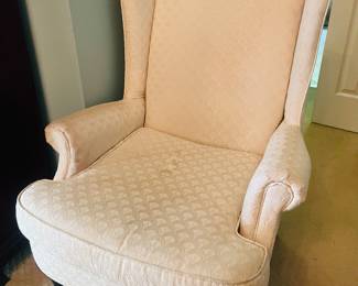 Les Brown wing back chair