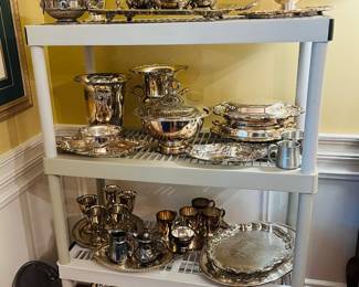 Gorgeous silverplate serving pieces 