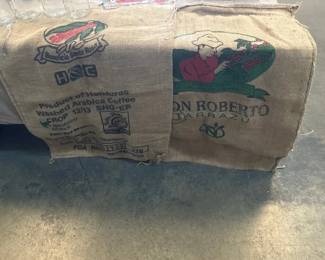 TWO BURLAP SACKS