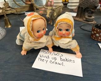 1950S 60S WIND UP BABIES THAT CAN CRAWL