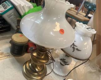 TWO VINTAGE LAMPS