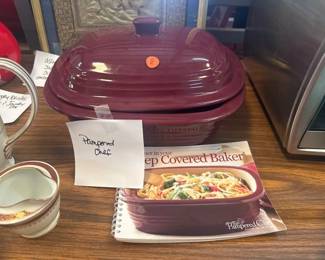 PAMPERED XHEF DEEP COVERED BAKING DISH AND RECIPE BOOK