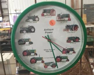 OLIVER TRACTORS CLOCK