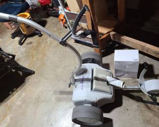 ClubRunner electric golf cart, battery and charger, original owner, paperwork included.