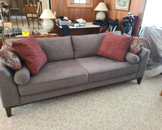 Bauhaus sofa, purchased 2021 includes extended protection warranty, original throw pillows and 2 extra seat cushions never used.