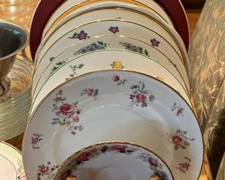 Assorted dessert plates