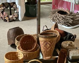 Some of the many baskets.