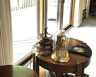 One of several lamps and end tables.