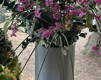 One of the porch full of floral arrangements.