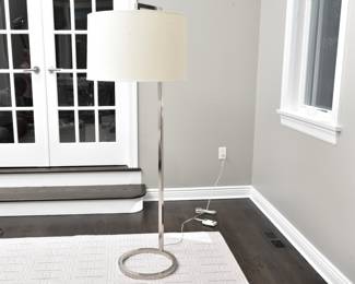 Arteriors Belden Floor Lamp In Polished Nickel (2 Of 2) RETAIL $1,300