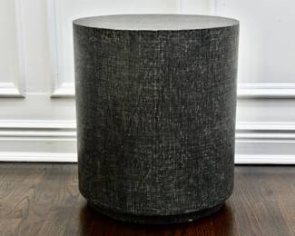 Aubrey Modern Classic Cylinder Side Table (RETAIL $750)
