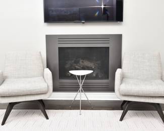 Apropos Marshall Swivel Accent Chair Custom Upholstered With Kravet Vibrato Fabric  RETAIL $2,375