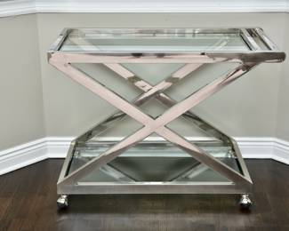 Restoration Hardware 1950s Milo Bar Cart
