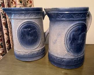 Salt glazed pitchers 