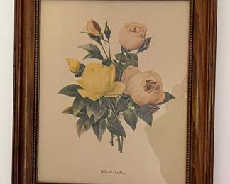Floral lithograph 