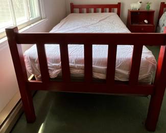 Red twin bed - set of two 