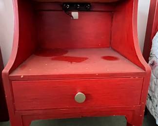 Red telephone table 