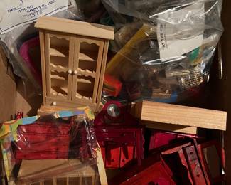 Vintage doll house furniture