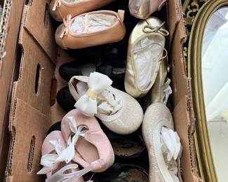 Childrens ballet slippers and tap shoes