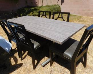 Meeting or dining table and chairs