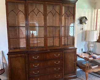 Two piece china hutch. 