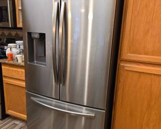 Samsung French Door Refrigerator 
Less than 2 years old. 
Has icemaker& water dispenser 