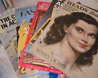 Vintage Walter Foster Art Books