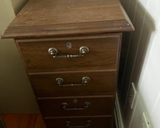 Wood file cabinet 17X30X30