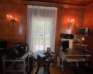 $150 pair of French style bronze sconces